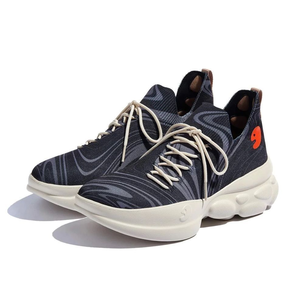 UIN Men's Chunky Fashion Sneakers Walking Casual Shoes (Ronda 6- Night Path)